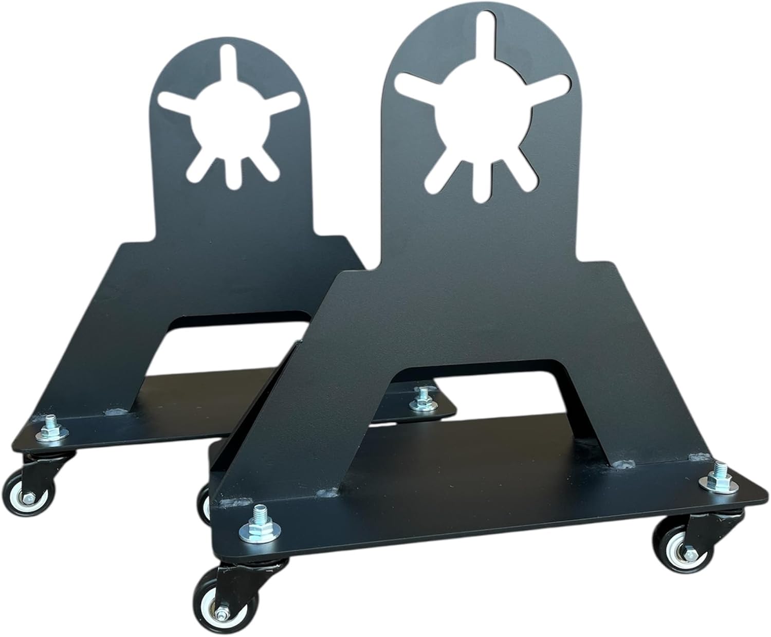 Uniwersalne Stojaki Przykręcane do Piasty Koła Samochodu 3500kg - Kobyłki Samochodowe, Podpórka Piasty 4/5 Otworów | MajdTech