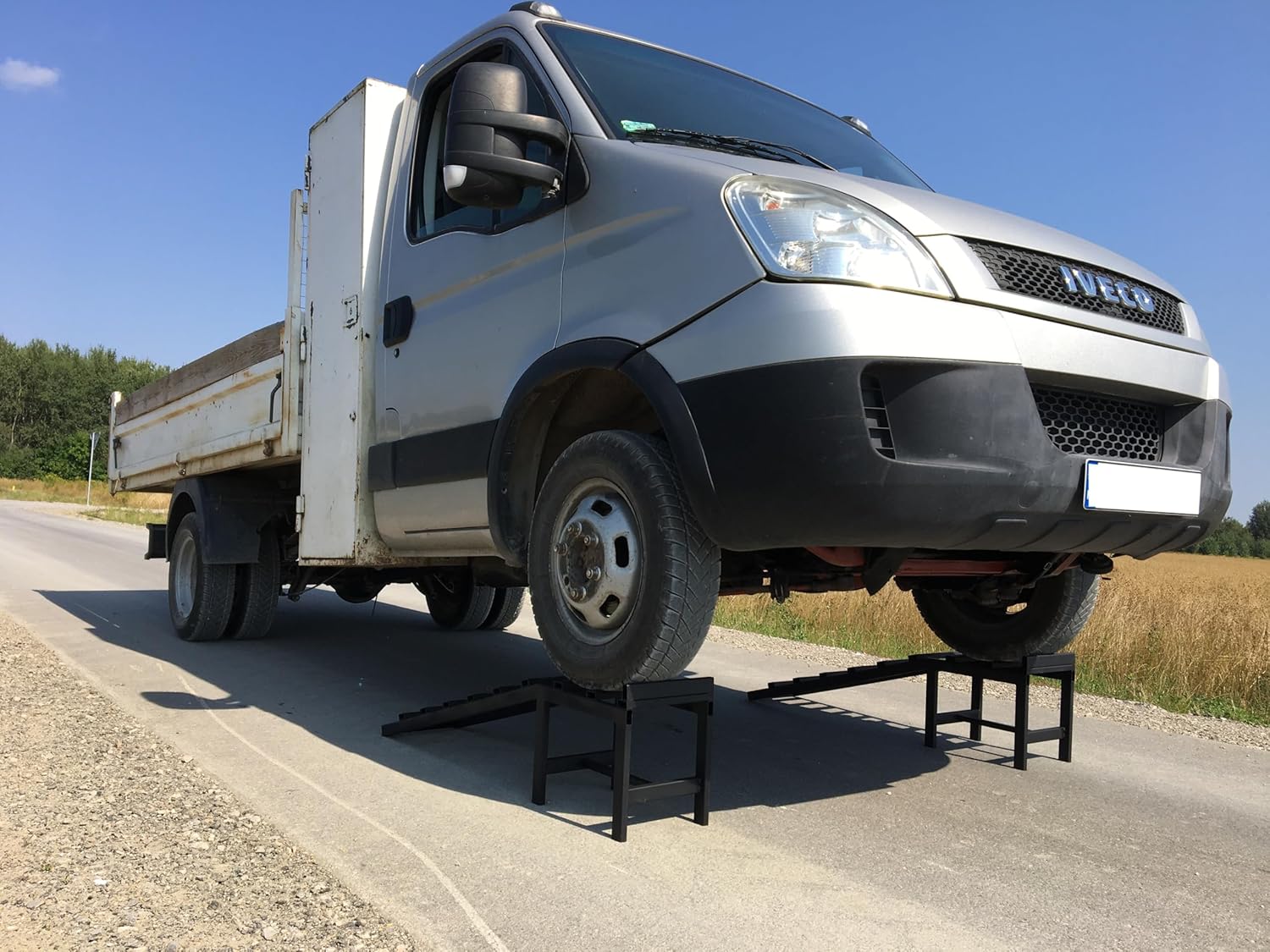 Rampy Samochodowe 2 sztuki 4 Tony z Przedłużeniemi - Niemalowane, 330mm Wysokość | MajdTech