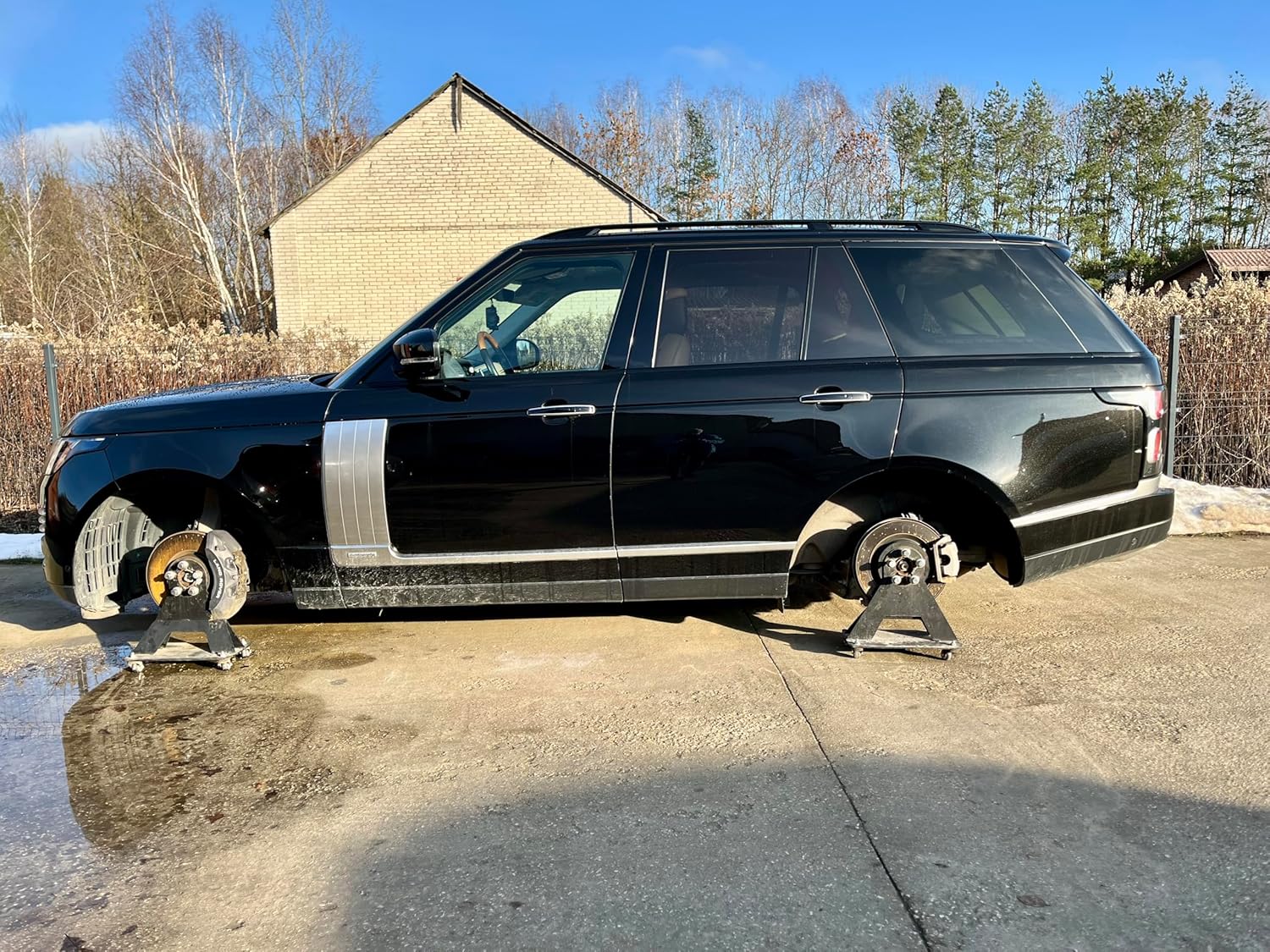 Uniwersalne Stojaki Przykręcane do Piasty Koła Samochodu 3500kg - Kobyłki Samochodowe, Podpórka Piasty 4/5 Otworów | MajdTech