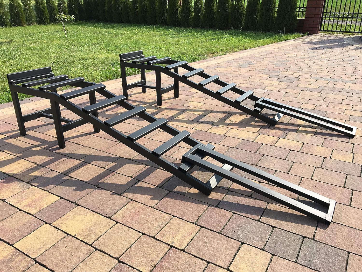 Rampy Samochodowe 2 sztuki 4000 kg z Przedłużeniami - 330mm Wysokość, 280mm Szerokości | MajdTech